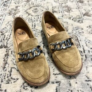 Tan Suede Loafers | Size 6